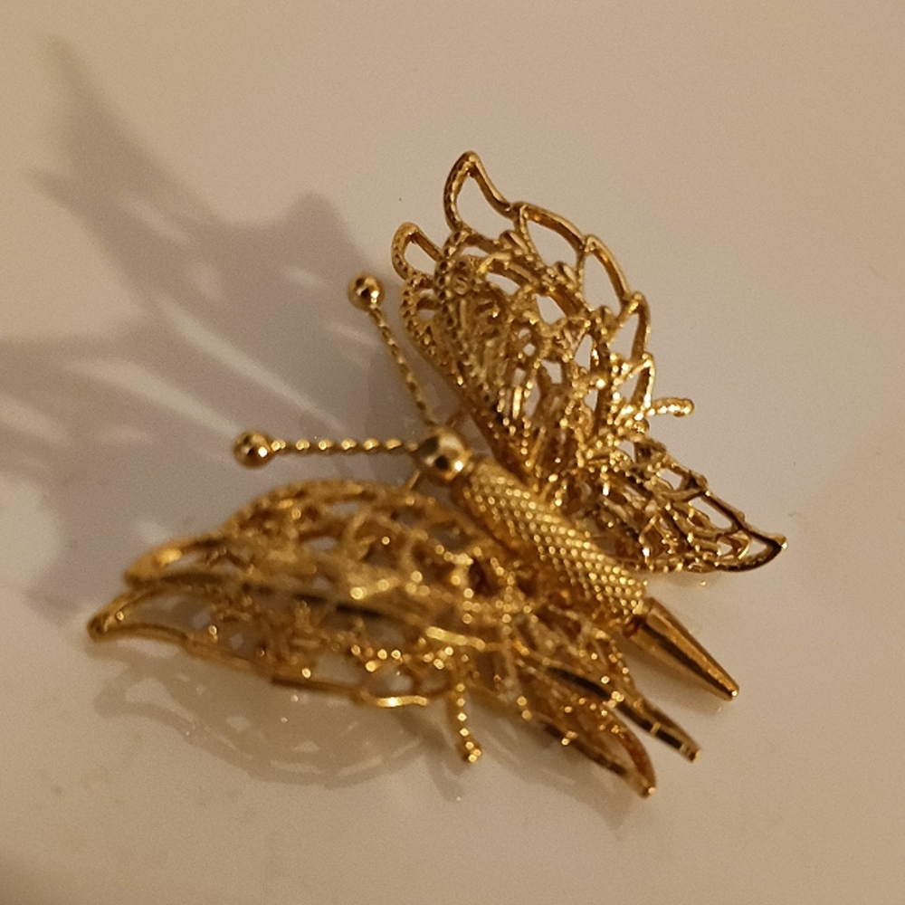 Monet Butterfly Brooch